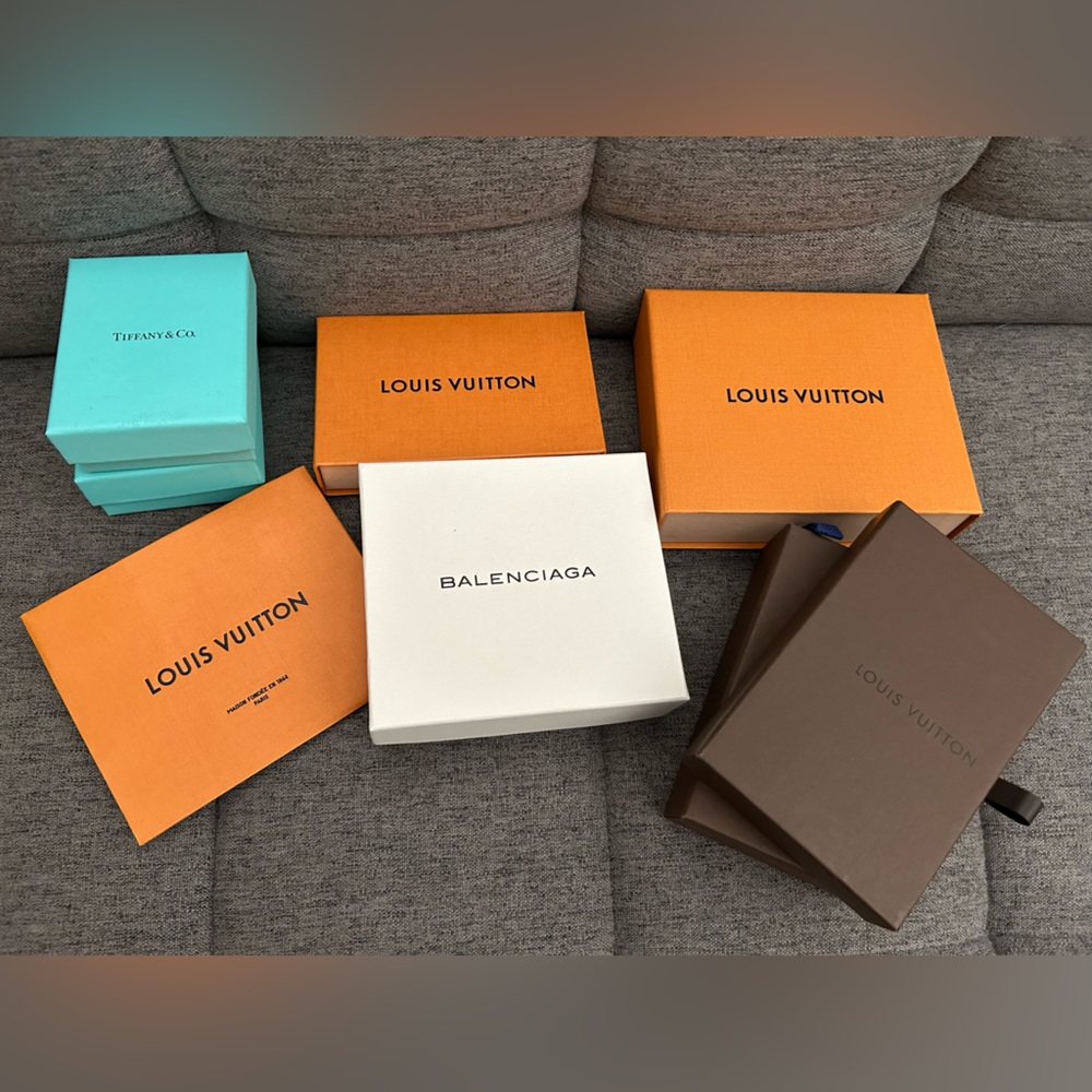 Tiffany, Louis Vuitton Boxes